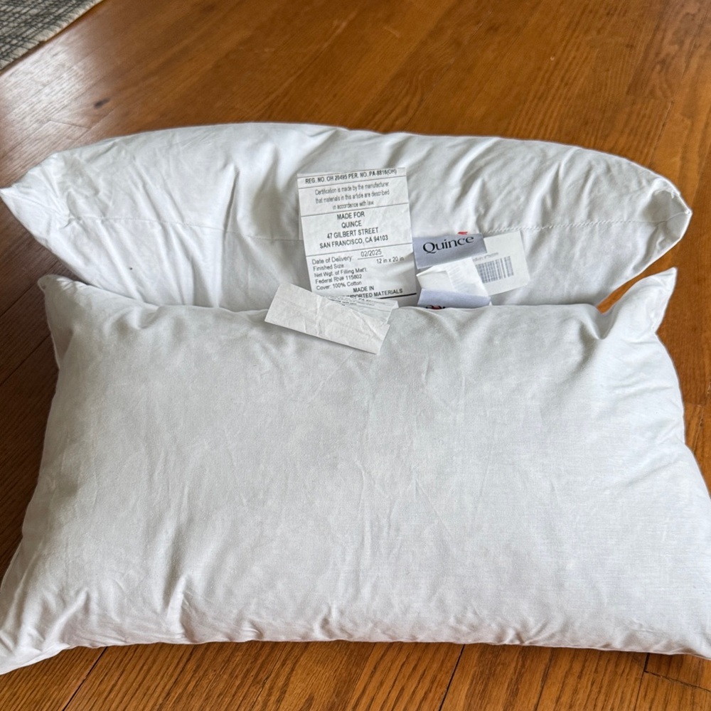 Quince Small Waterfowl DownPillows